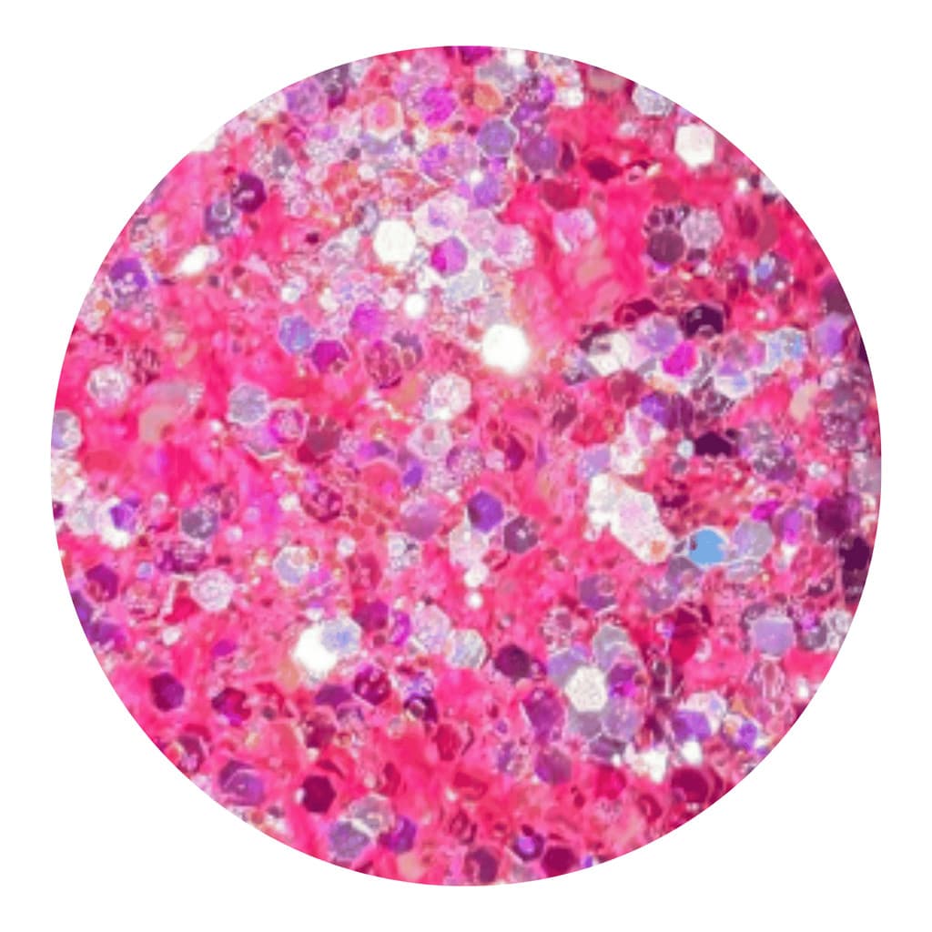Glitter Flocado  Rosa Pink Resina Maquiagem Velas Unhas 10 g