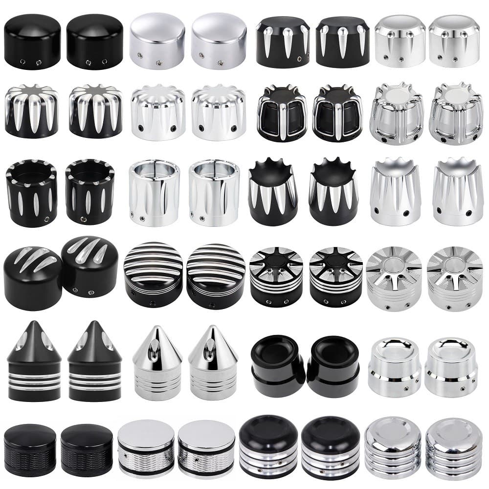 Motocicleta Universal Eixo Dianteiro Porca Cobre Rodas Jantes Tampas Para Harley Sportster Softail Dyna Touring Electra