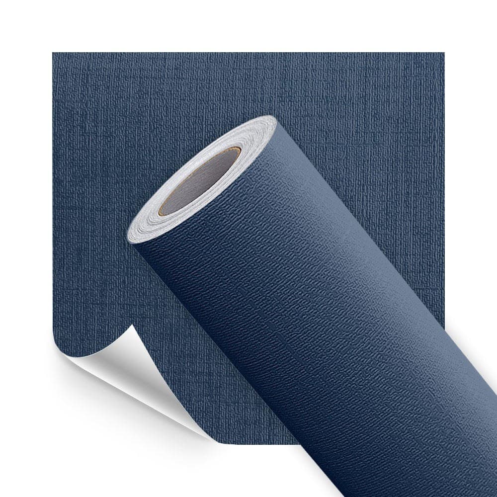 Adesivo PVC tipo Papel de Parede Lavavel Texturizado Tecido Jeans Escuro