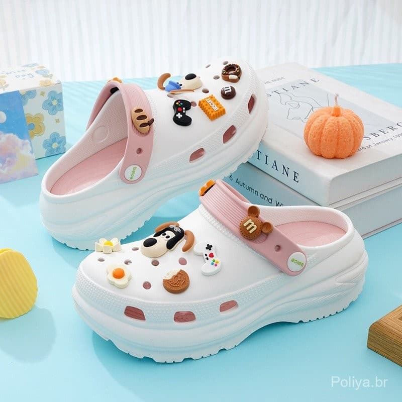 [Envio em 48 horas] Sandálias De Praia Anti-Derrapante Plataforma Chinelo-Ouyang Nana Eva Wallace E Gromit Cloud Sapatos