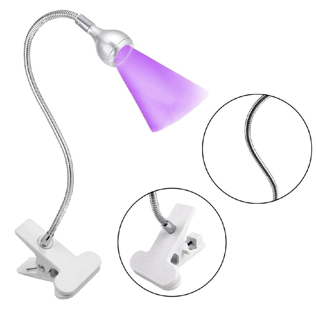 Luz Led UV Lanterna Mesa com Garra Secagem Unhas Gel Cabine Unhas de Gel Alongamento Manicure