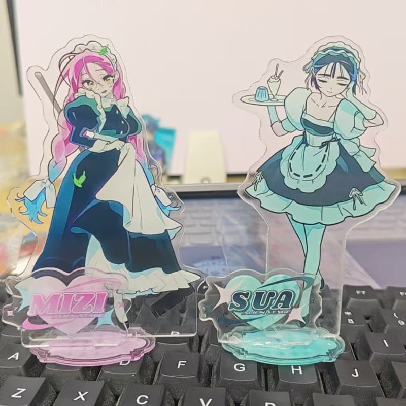 2 Pçs/Set 2025 Anime 10cm Alien Stage sua mizi Jogo Suporte De Acrílico Meninos Meninas Presente De Aniversário