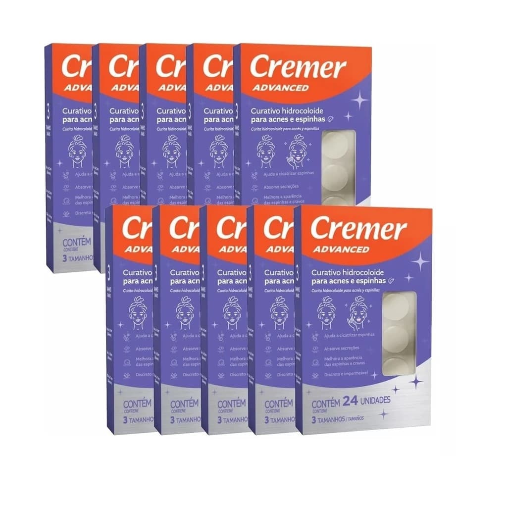 ADESIVO HIDROCOLOIDE ACNES E ESPINHAS CREMER CURATIVO 10UN