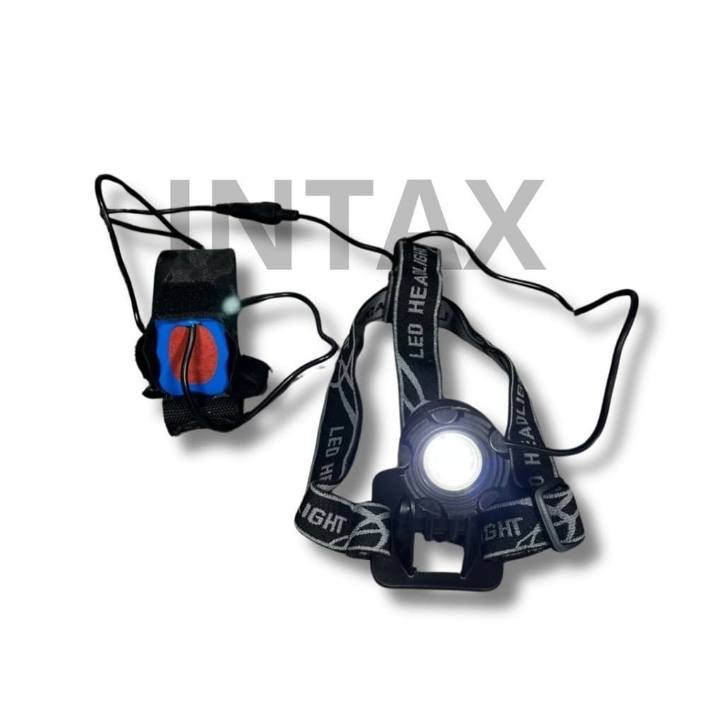 Lanterna Cabeça 3led Fort Capacete Recarregável Profissional