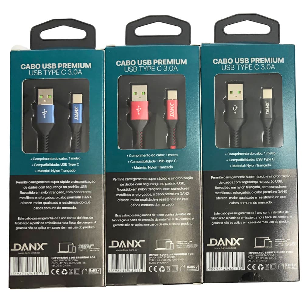 CABO USB 3.0A 1 METRO TIPO C DU223T  DANX
