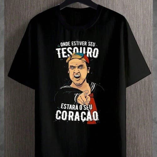 Camiseta Blusa Camiseta Masculina Tesouro