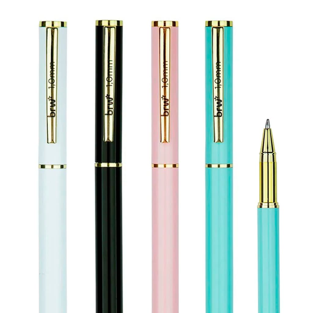 Caneta Metálica Esferográfica Pastel