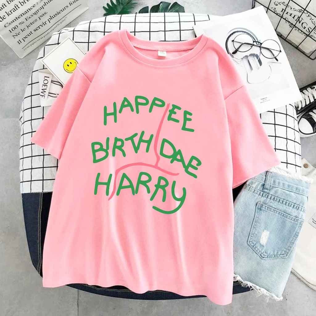 Camiseta Happee Birthdae Harry Aesthetic  BrShop