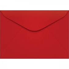Envelope colorido 114X162mm vermelho unidade