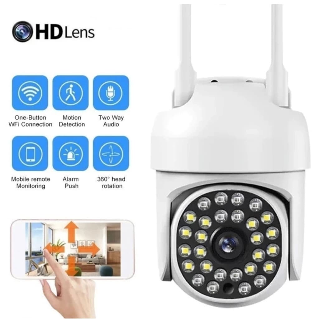 Câmera WIFI - IP66 à prova d'água com alarme IR 28 LED Wifi HD Dual Volt Motion Sensor YOOSEE