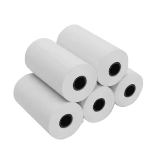 Kit 5 Rolos de papel de impressão térmica Branco Semi transparente Printer Câmera