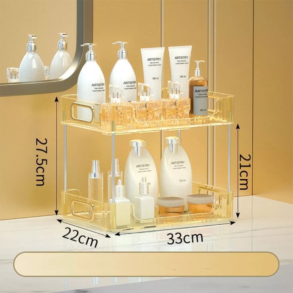 Organizador Maquiagem  Multiuso prateleira Acrilico Transparente Porta Perfumes