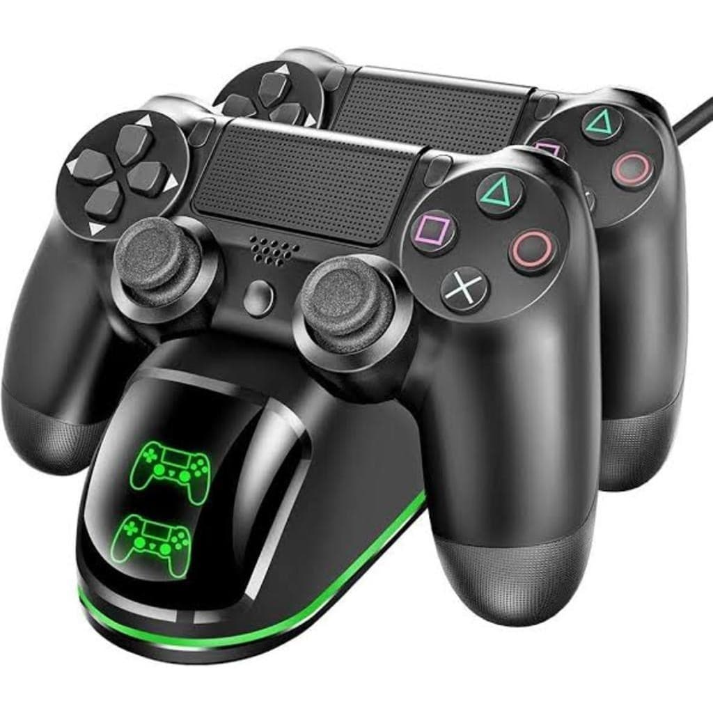 Base Dock Carregador Duplo Turbo Para Controle Playstation Ps4