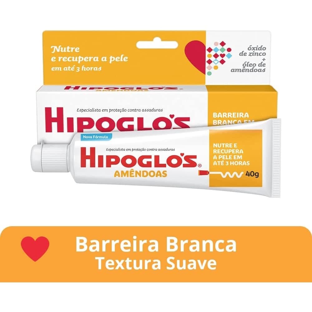 Pomada Preventiva de Assaduras Hipoglos Amendoas 40g