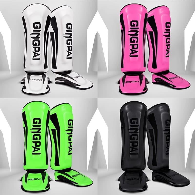 Caneleiras Muay Thai / Boxe Sanda training Tornozeleiras / Luta Taekwondo foot guards