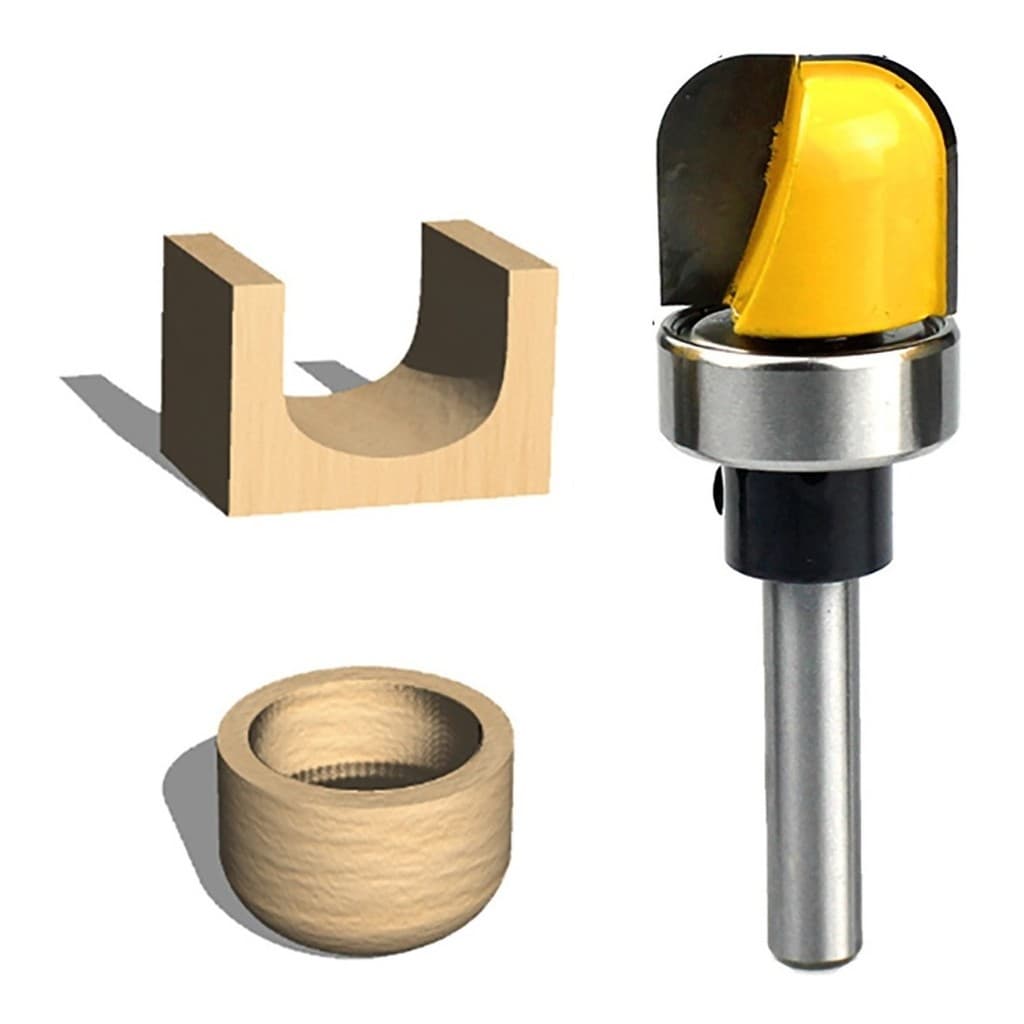 Fresa 19mm Haste 6mm com Rolamento