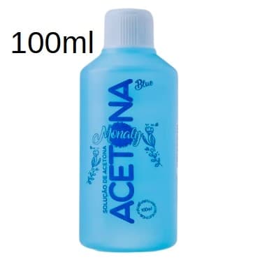 Acetona Monaly Blue 100ml – Remoção de Esmalte Rápida e Eficiente para Manicure
