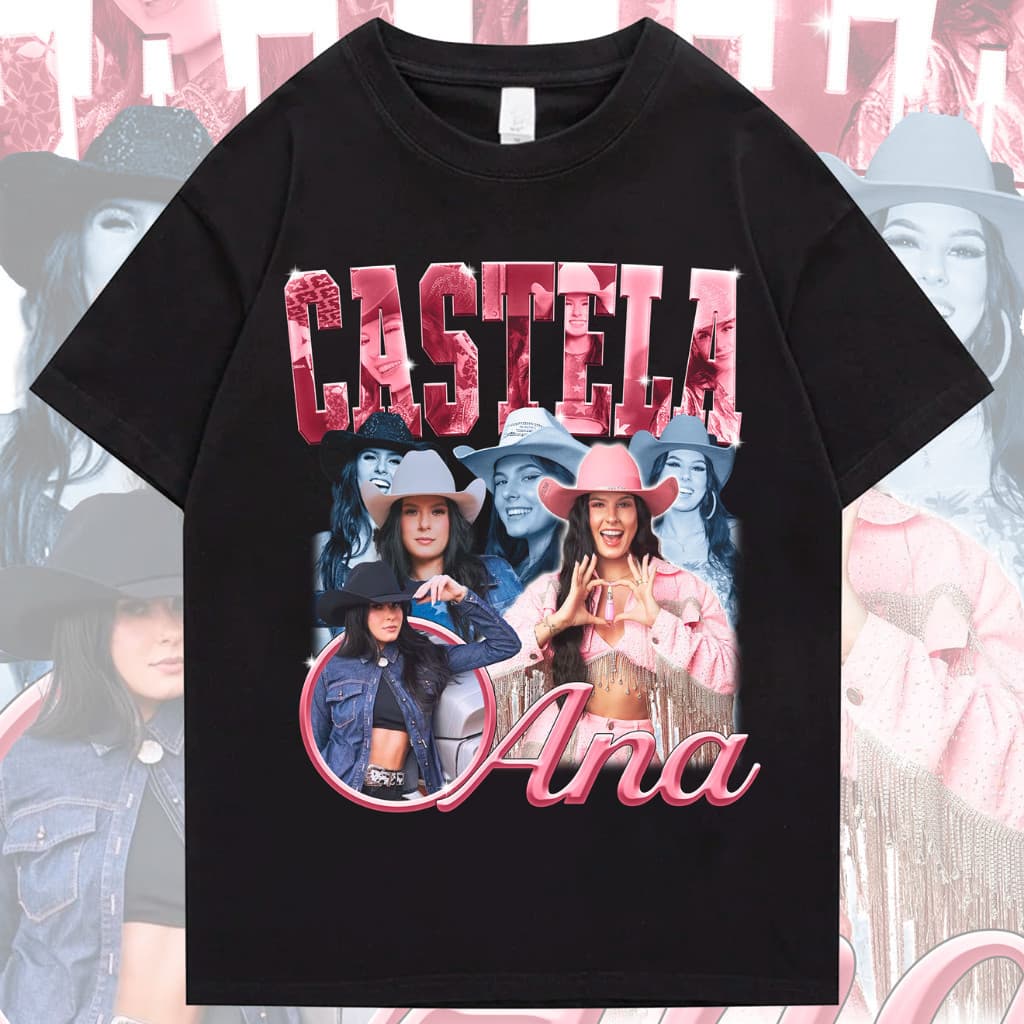 Camiseta T-shirt Unissex Algodão Ana Castela 90's Vintage Cantora AgroGirls Boiadeira