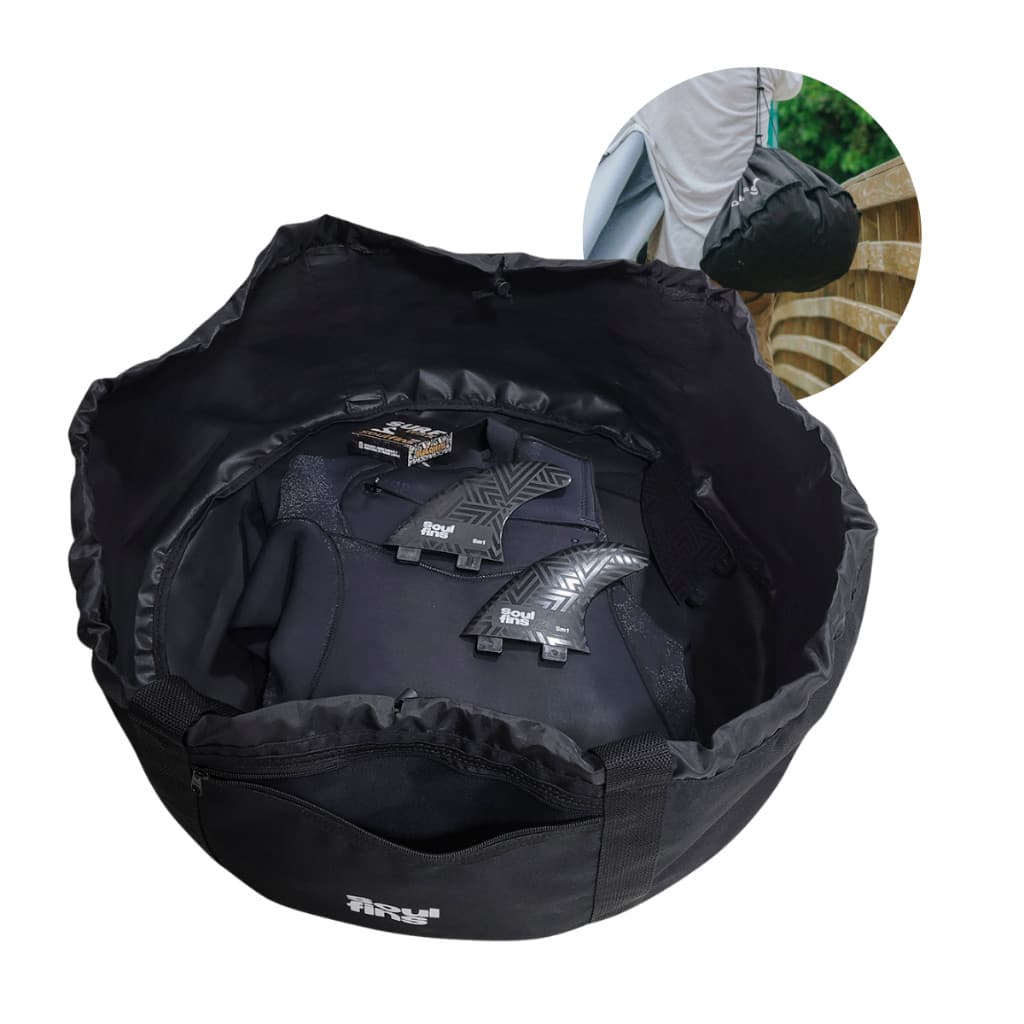 Bolsa Wet Bag Impermeável Trocar Roupa De Surf Fácil Wetbag Saco Bag Estanque Preto Surf Camping