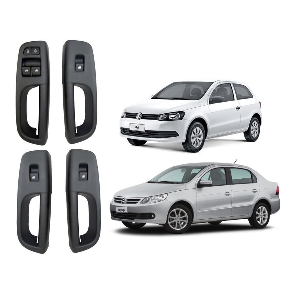 Moldura Puxador Porta Vidro Elétrico Gol Saveiro Voyage G5 G6 G7