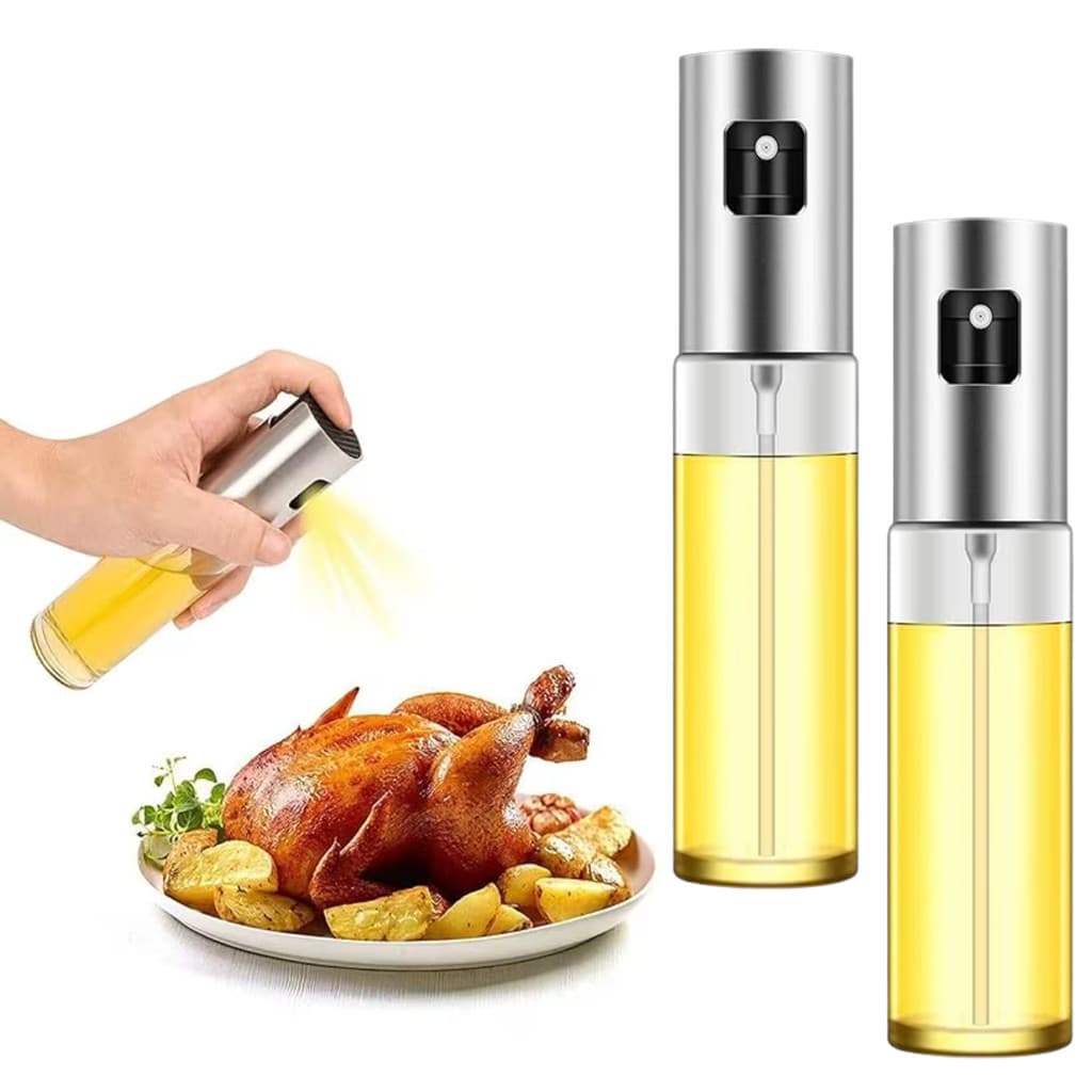 2 Un Pulverizador Azeite Vinagre Spray 100ml Borrifador Galheteiros Premium Culinário
