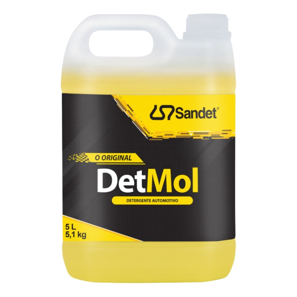 Shampoo Automotivo Det Mol 5L Concentrado Limpeza Pesada