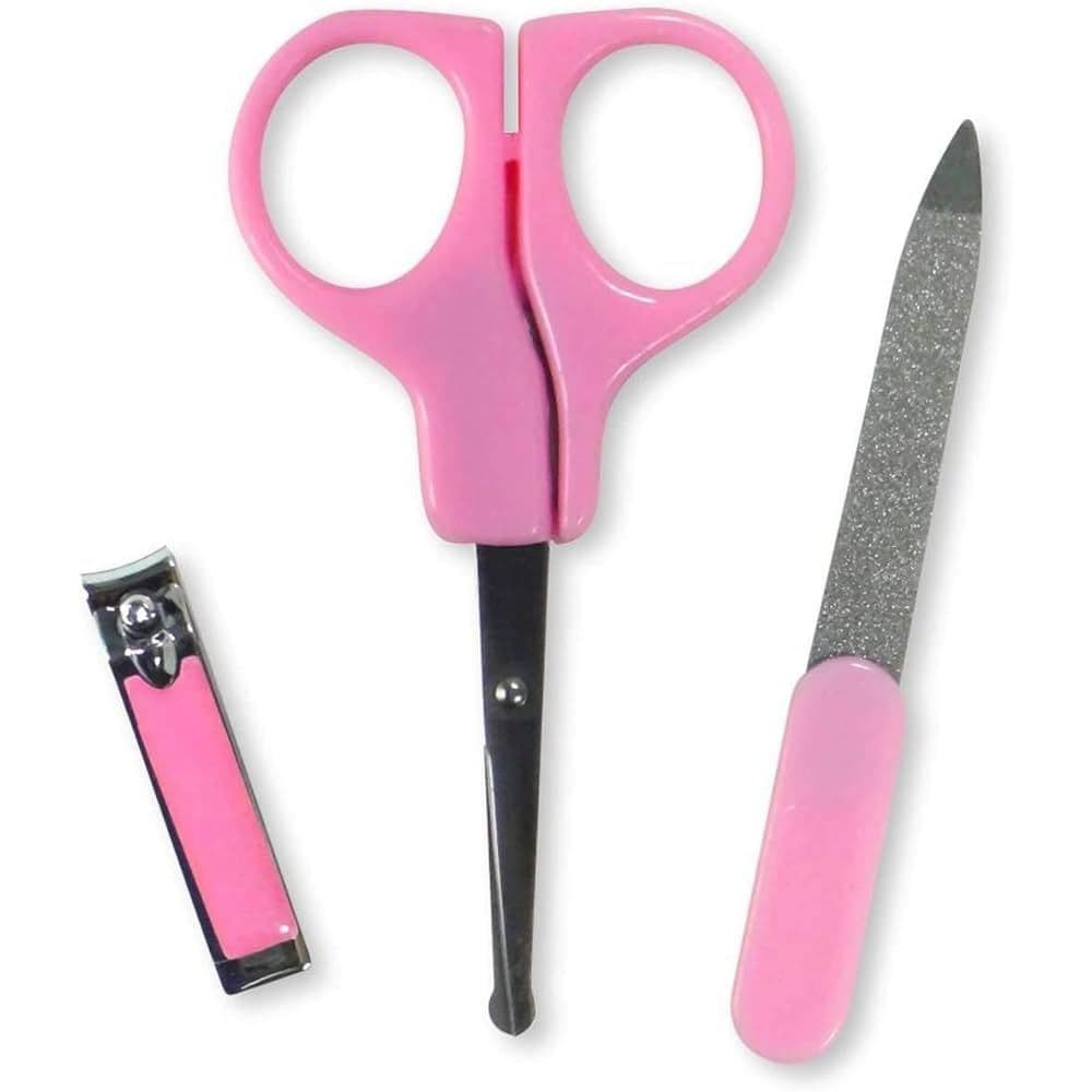 Kit Manicure Bebê Pais e Filhos - Tesoura, Cortador e Lixa