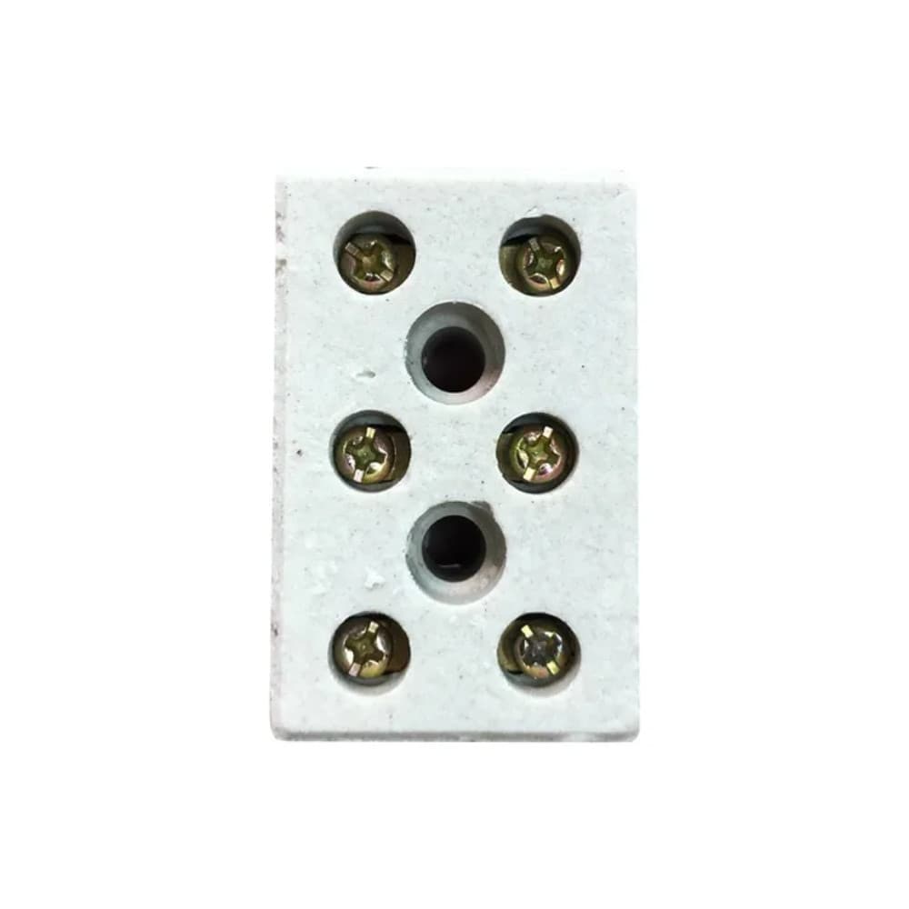 Conector Chuveiro Tripolar 16mm Porcelana Emenda 50a 600v