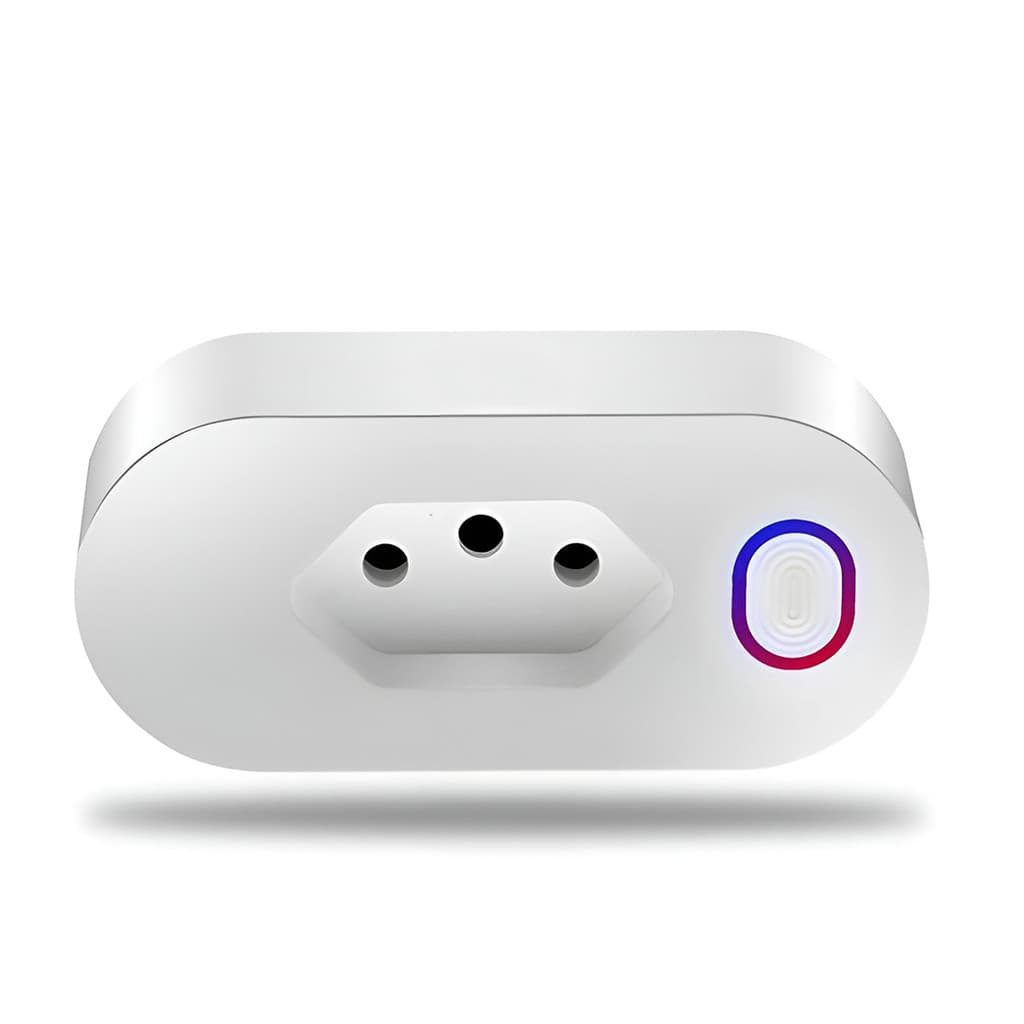 Tomada Inteligente 10A Bivolt Compatível com Controle de Voz Casa Inteligente Alexa e Google Home