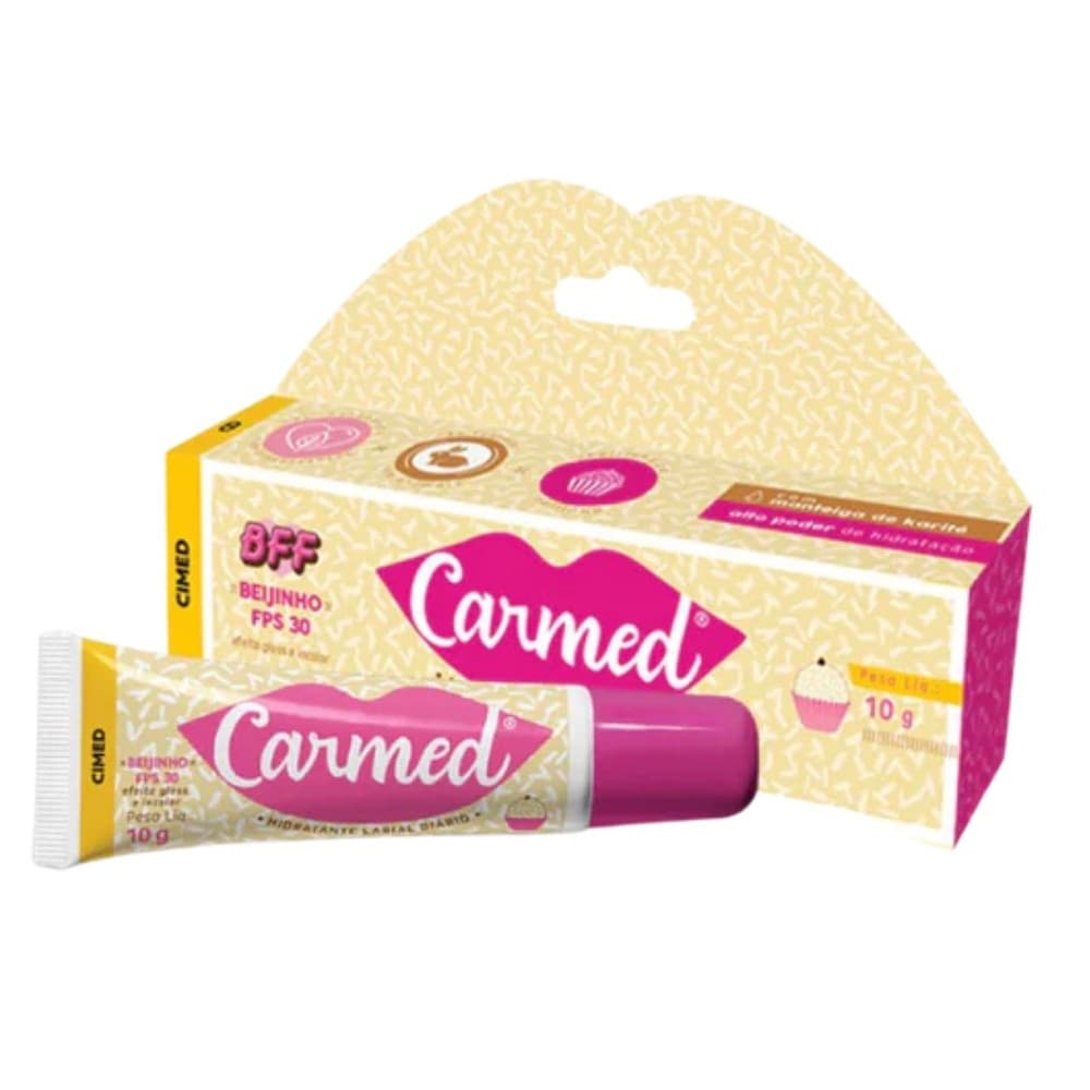 Carmed Hidratante Labial Beijinho Gloss Incolor FPS30 10g