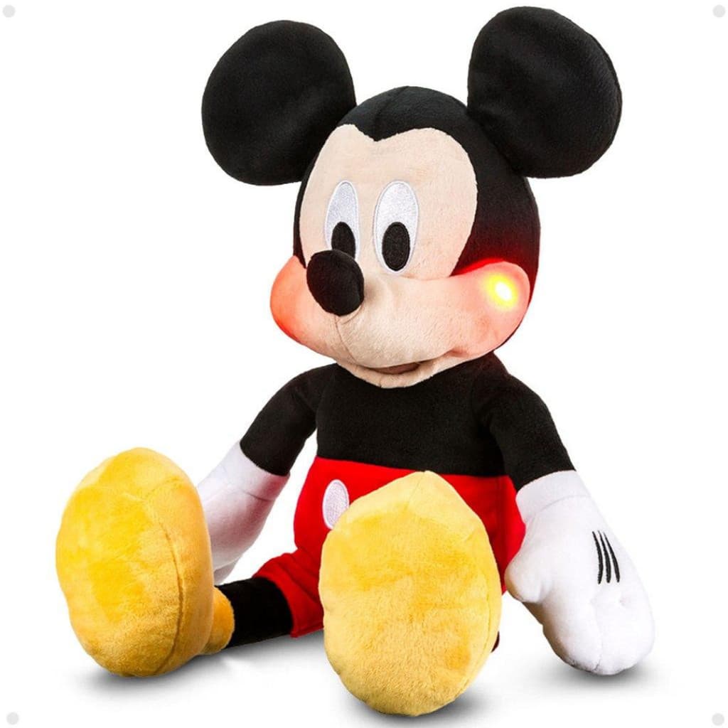 Boneco Pelúcia Mickey Com Luz e Som Lindo Presente Criança