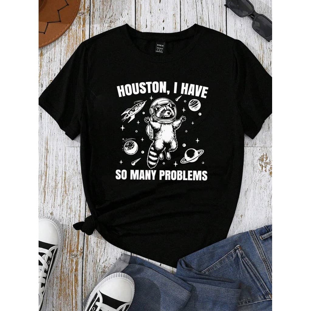 Camiseta Casual Houston Temos Um Problema Rocket Apollo 13 100% Algodão Premium Envio Imediato