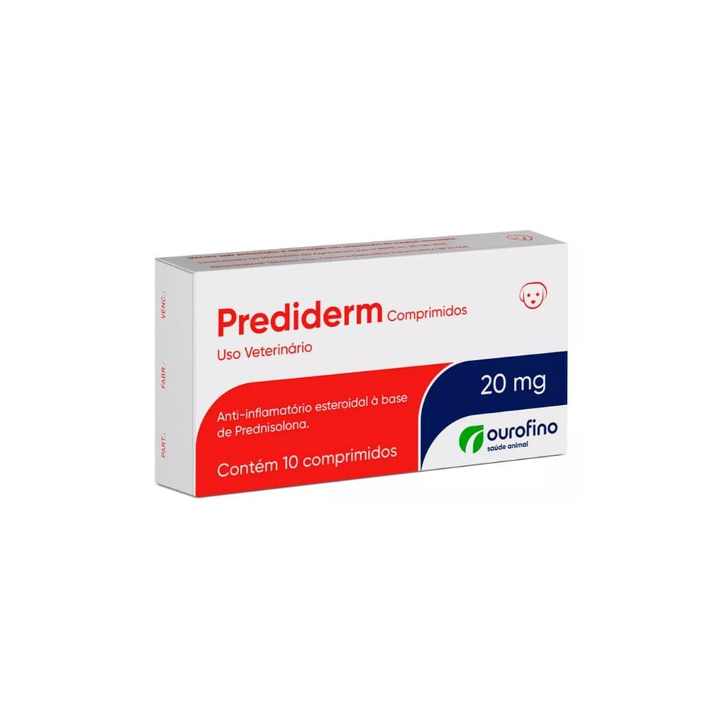 Prediderm 20mg 10 Comprimidos Ouro Fino