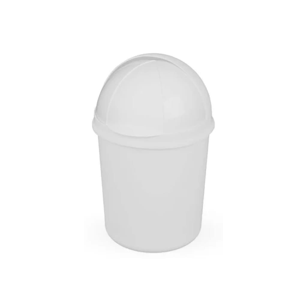 Lixeira Plástico Retrátil Branca 4,1l Cozinha Banheiro Faxina Lavanderia Design Elegante