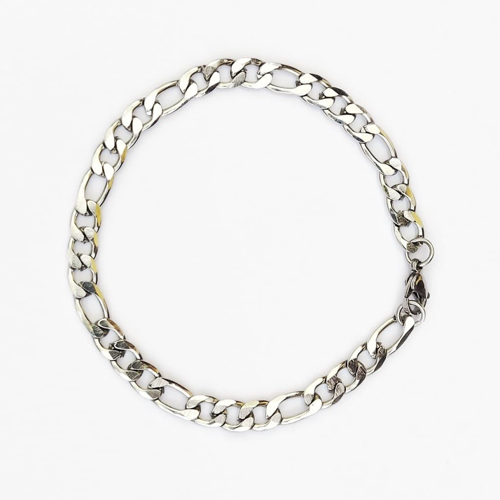 Pulseira Masculina Aço Anti Alérgico AÇO INOX - NÃO DESCASCA P-25