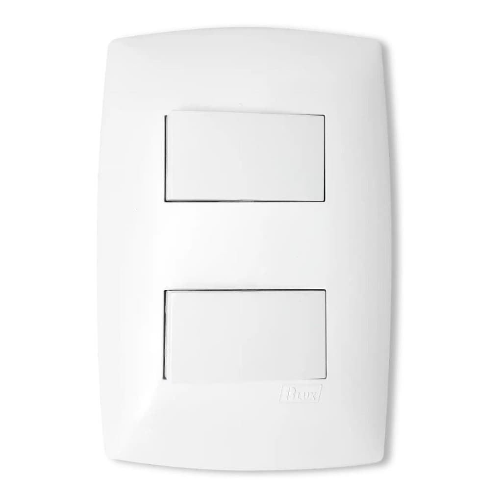 Interruptor de Luz Duplo Paralelo Three Way Home Branco Blux