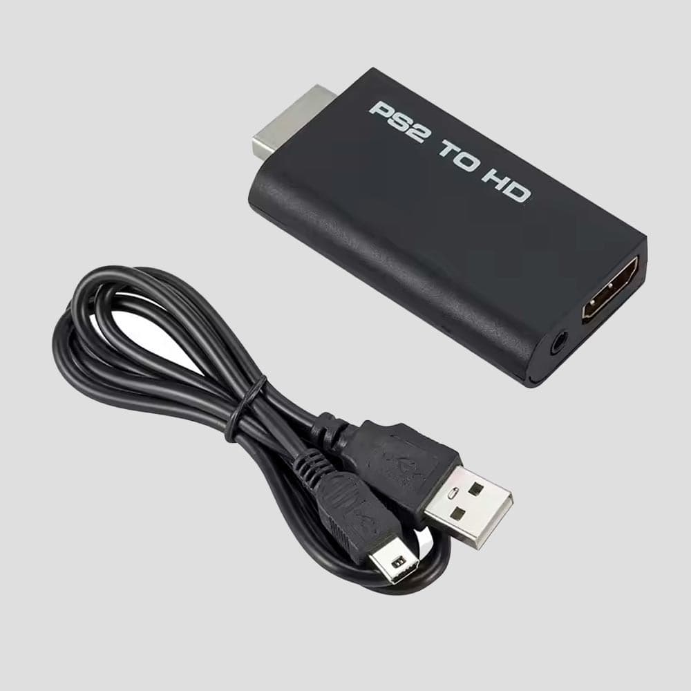 Adaptador Conversor PS2 Áudio e Vídeo (AV) para Cabo HDMI – Alta Qualidade
