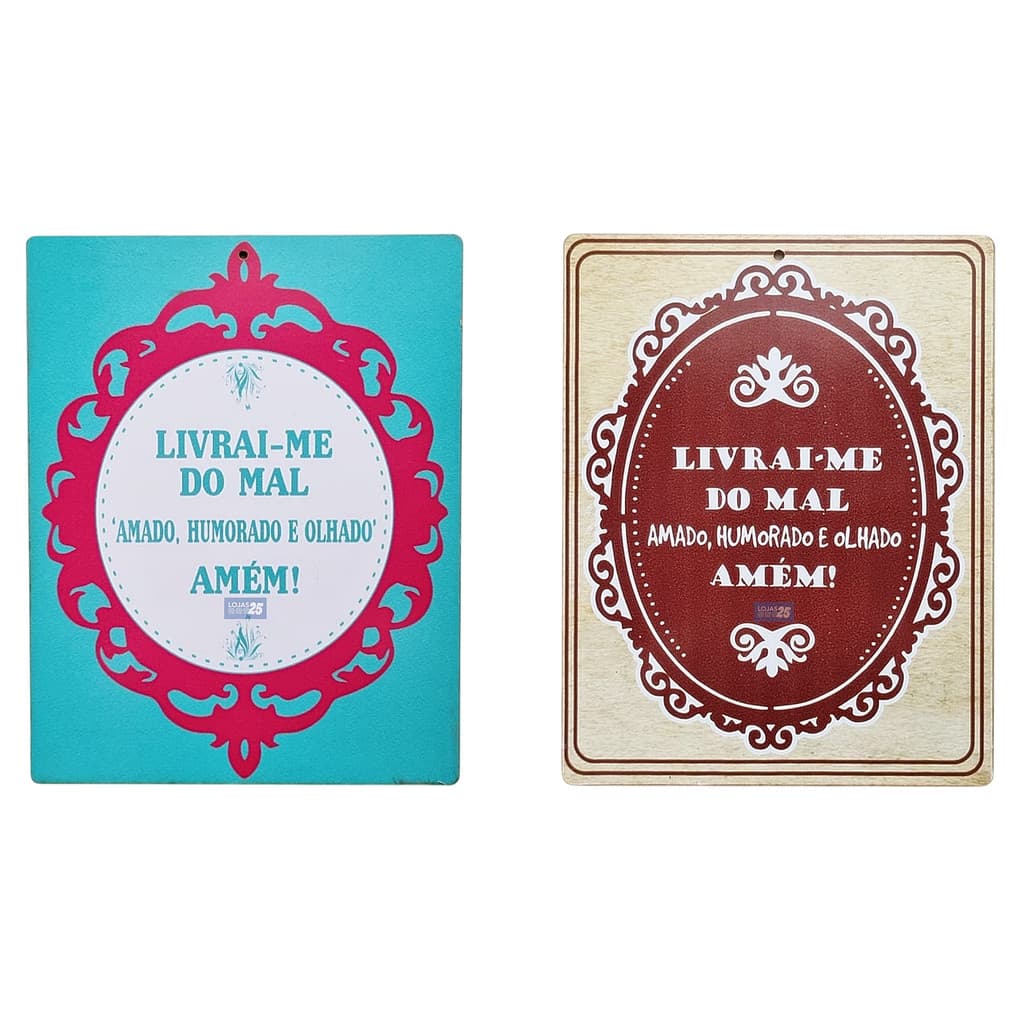 Placa Livrai do mal Decoração Frases divertidas mdf 6713