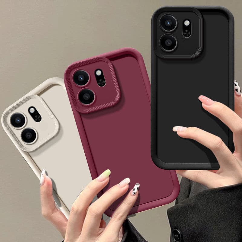 Para Infinix Quente 50I Caso Inteligente 9 De Telefone Fosco Capa Traseira Pele Sentir Proteção À Prova De Choque