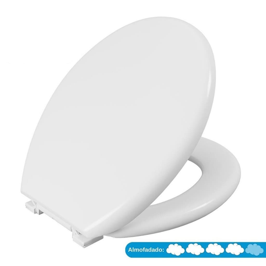 Assento Sanitário Oval Almofadado Astra Conforto e Estilo