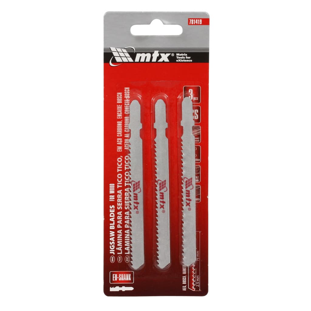 LÂMINA DE SERRA TICO TICO MULT 75X2,5MM 3 PEÇAS 781419 MTX