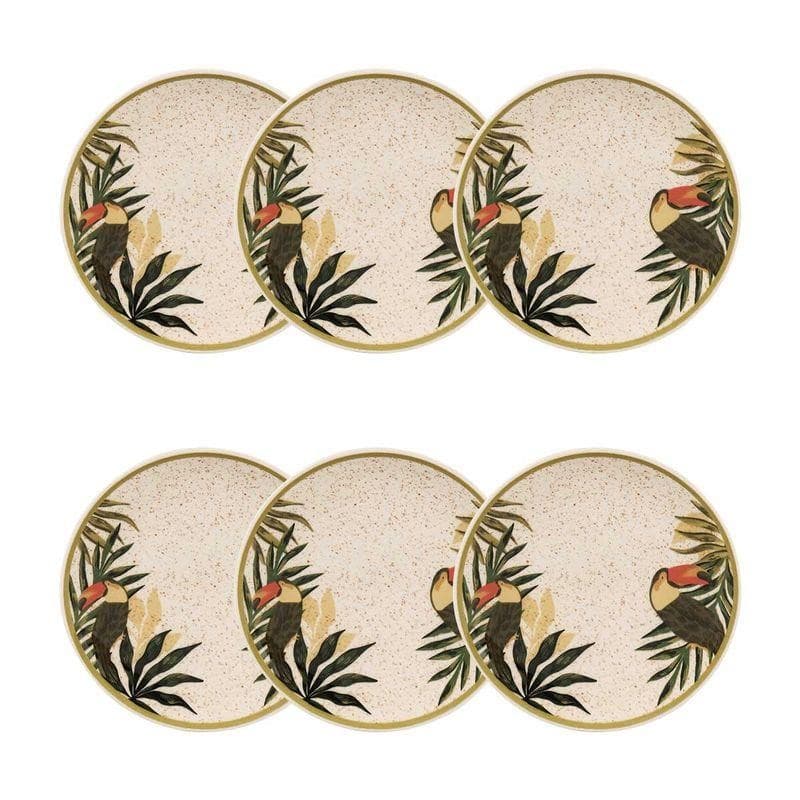 Jogo de 6 Pratos Sobremesa 20 cm Oxford Unni Tropicano