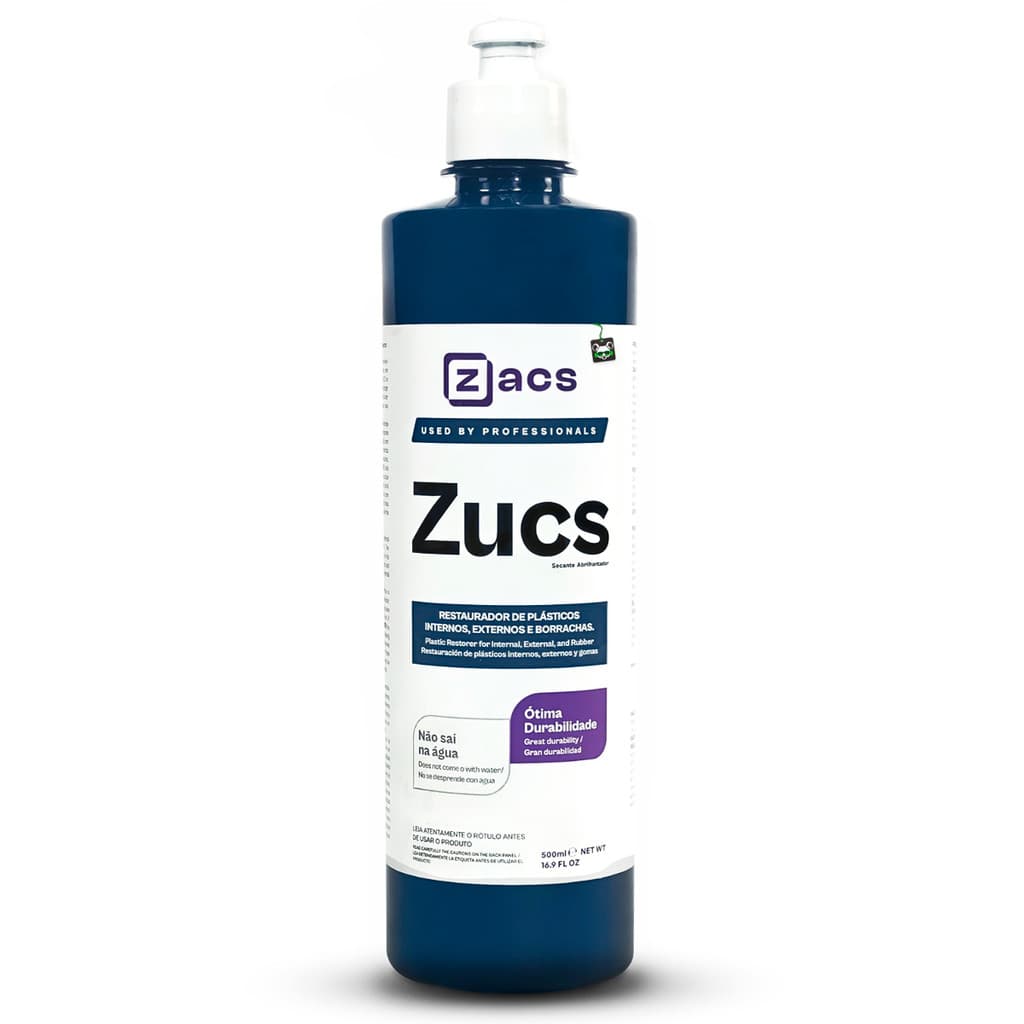 Restaurador 3x1 Zucs Plásticos Internos Externos Borrachas 500ml Zacs