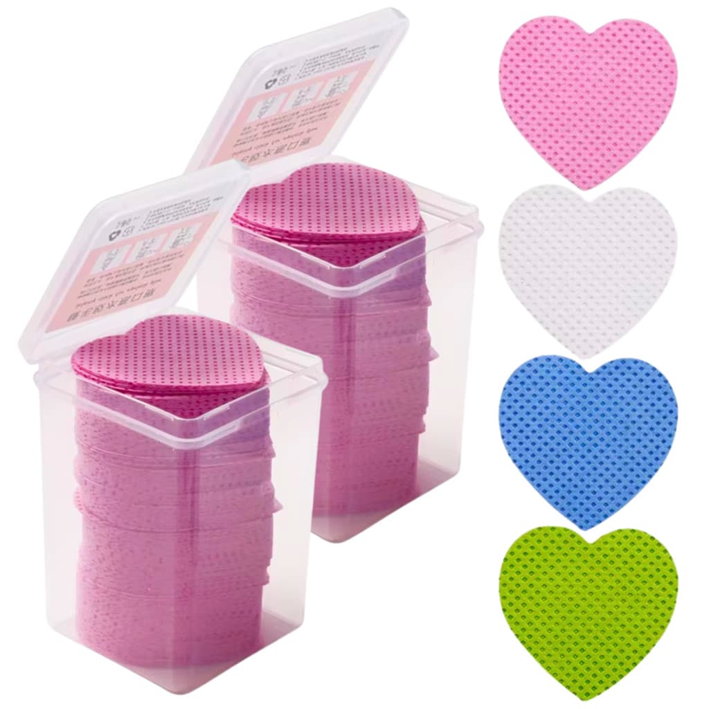400pcs Almofadas Para Limpeza Esmalte De Unhas Algodão Remove Cola De Cílios Sortida