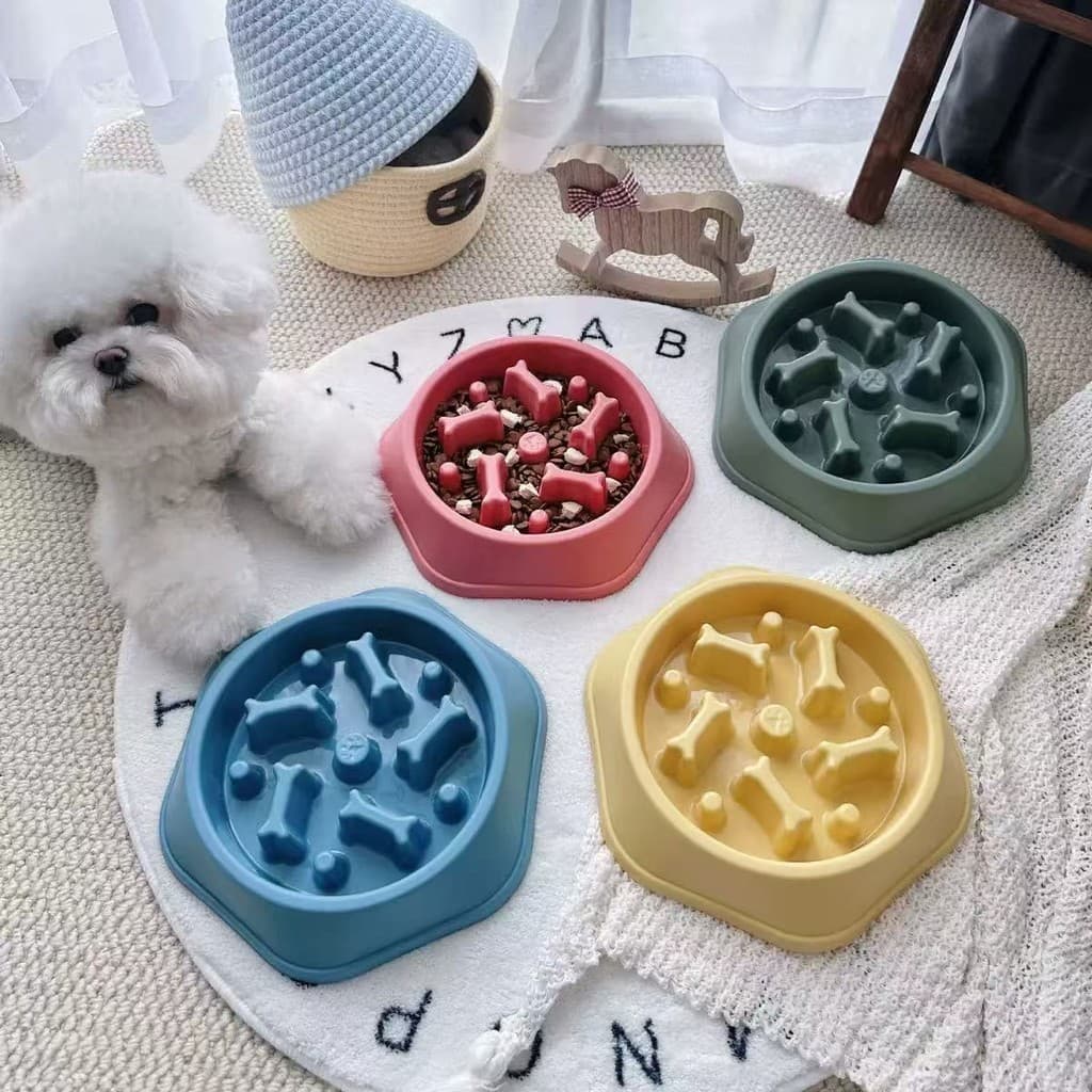 Comedouro Lento Caes Cachorros Interativo Educador Pet Anti-Stress - 200g