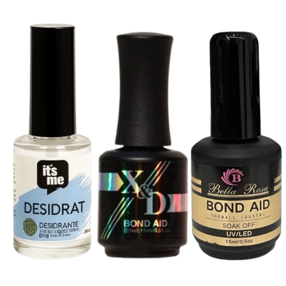 Bond Aid XD DESIDRATADOR Balanceador De Ph  Uv Led Unhas Nail Art Manicure Gel Acrigel Porcelana