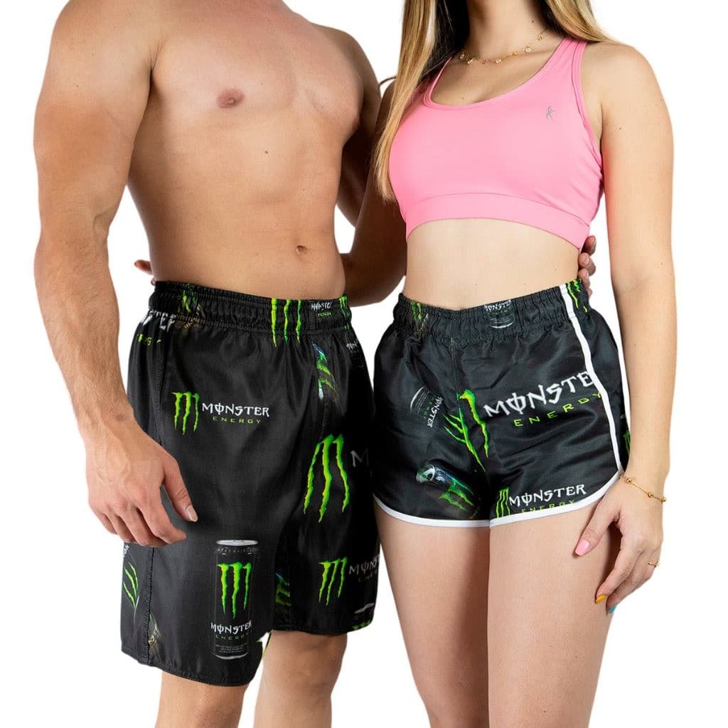 Kit Short Praia Casal Mosão Monster Verão Tac Tel Envio Imediato