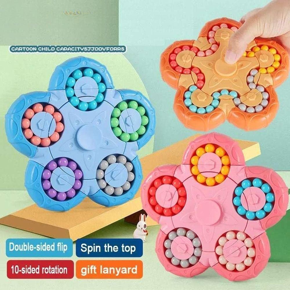 Brinquedo de cubo de dedo, jogo educacional de partículas rotativas resistentes à compressão de plástico, preço educacio