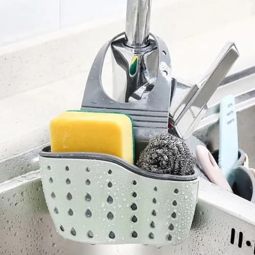 Suporte Organizador Flexível Para Pia Com Alça  Para Esponja Cozinha