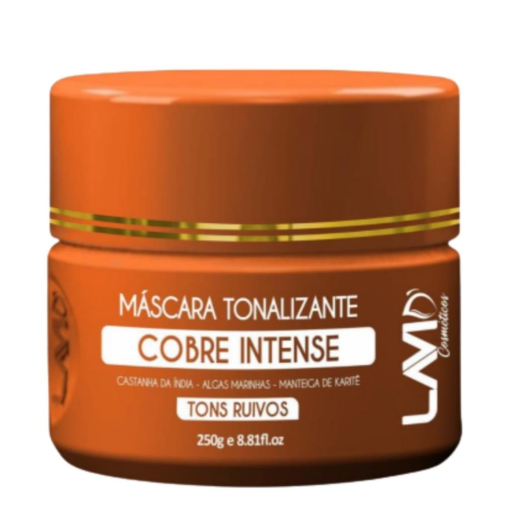 Máscara Tonalizante Lavid Cobre Intense 250g Tons Ruivos